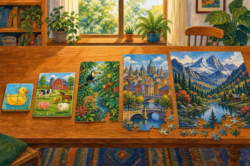 Puzzles para niños por edades: cuántas piezas elegir en cada etapa