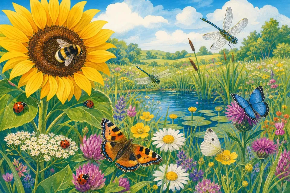 Puzzles de insectos online y gratis, de libélulas a mariquitas