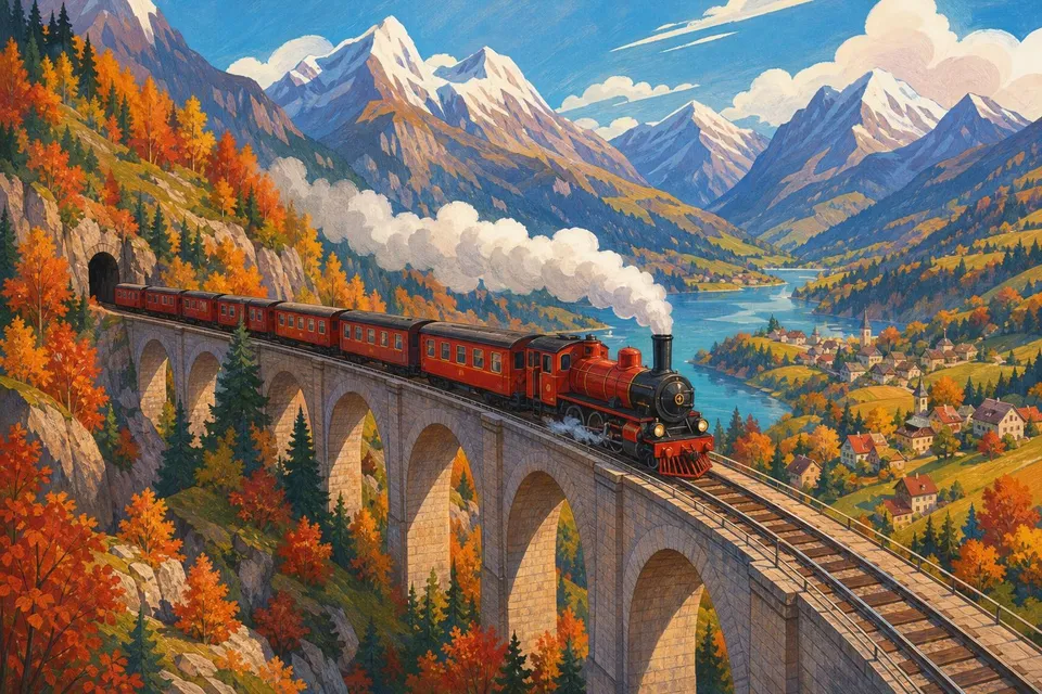 Puzzles de trenes online y gratis: locomotoras de vapor
